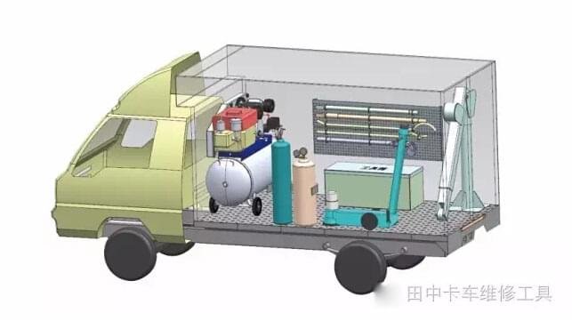 野外維修空壓機