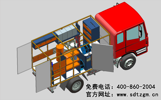 山東田中機械設備卡車養護搶修服務車展示圖